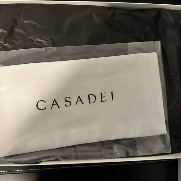 CASADEI RIBBED PANEL SUEDE BOOTS BROWN - Picture 4 of 8